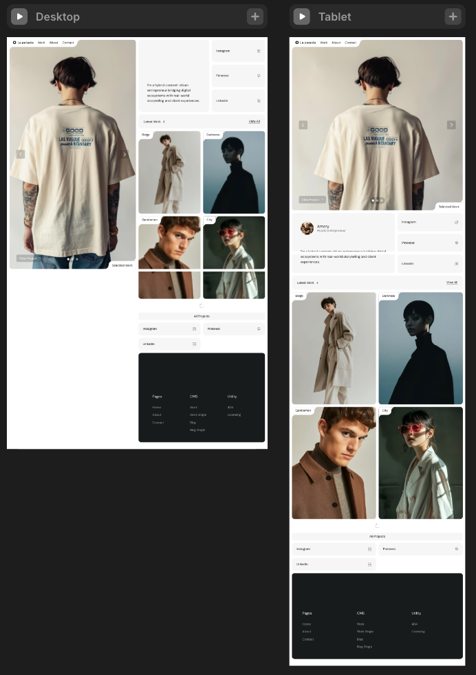 Portfolio Photographe · Framer