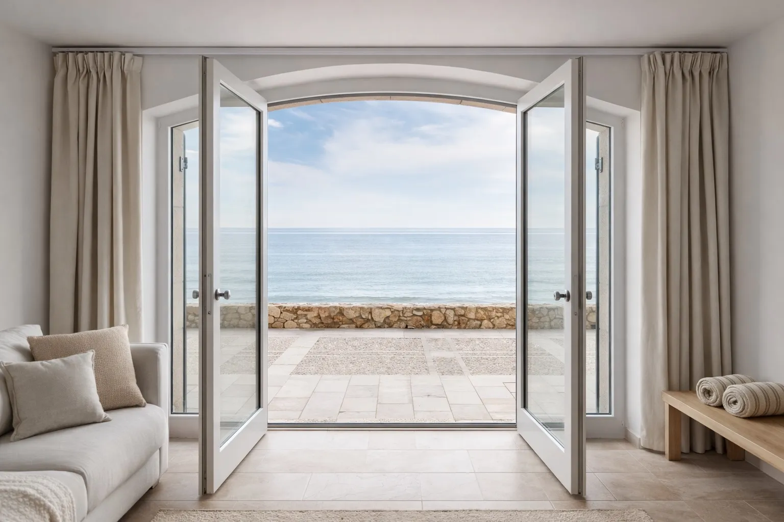 Photographie immobilière lumineuse servant à illustrer la nécessité d'une présence humaine crédible autour d'un bien