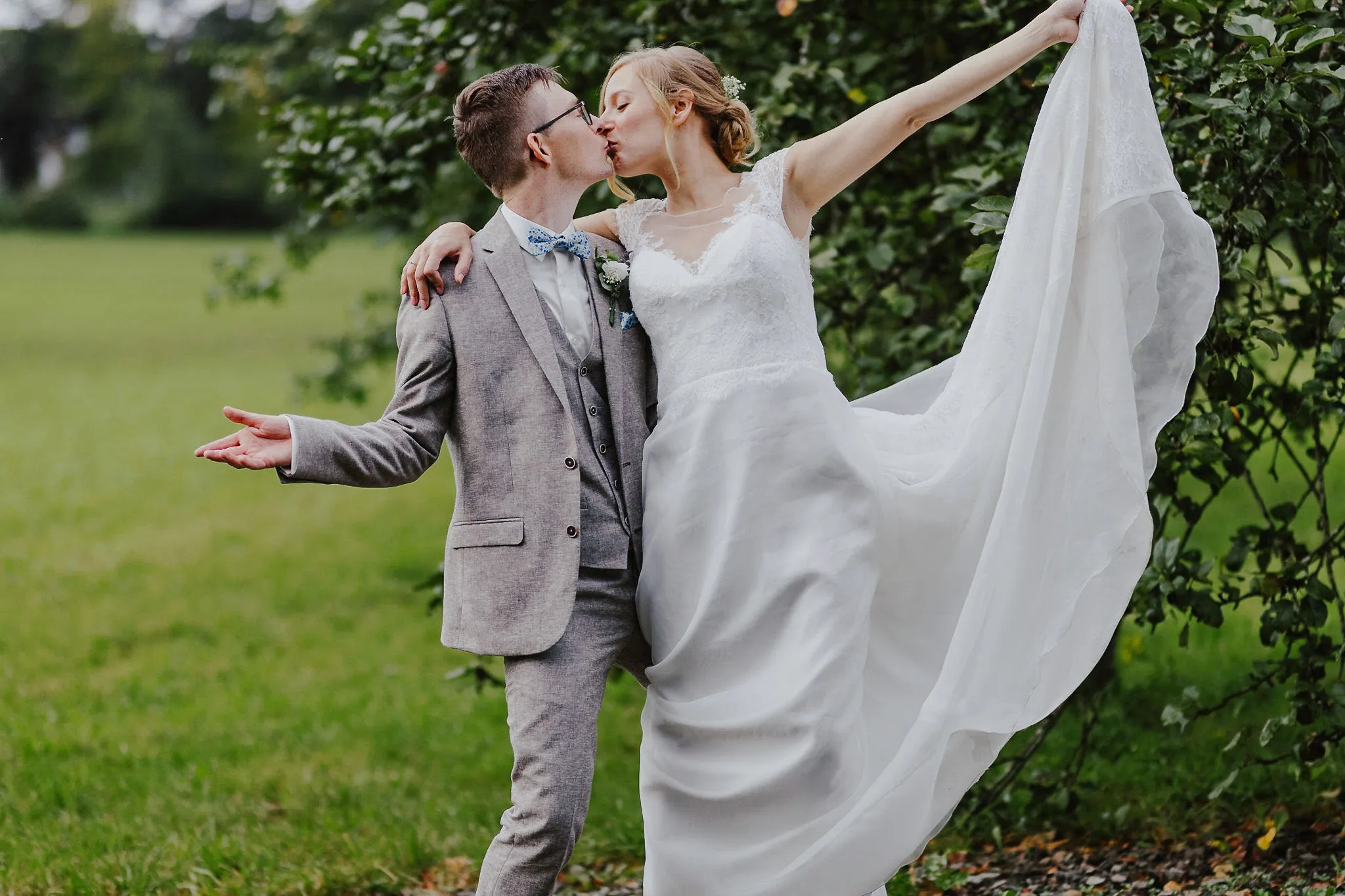 Photographie du mariage de Jenifer et Benjamin à la Ferme du Banneway.